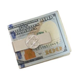 Tiffany & Co Star Of David Money Clip Sterling Silver Estate TIF907